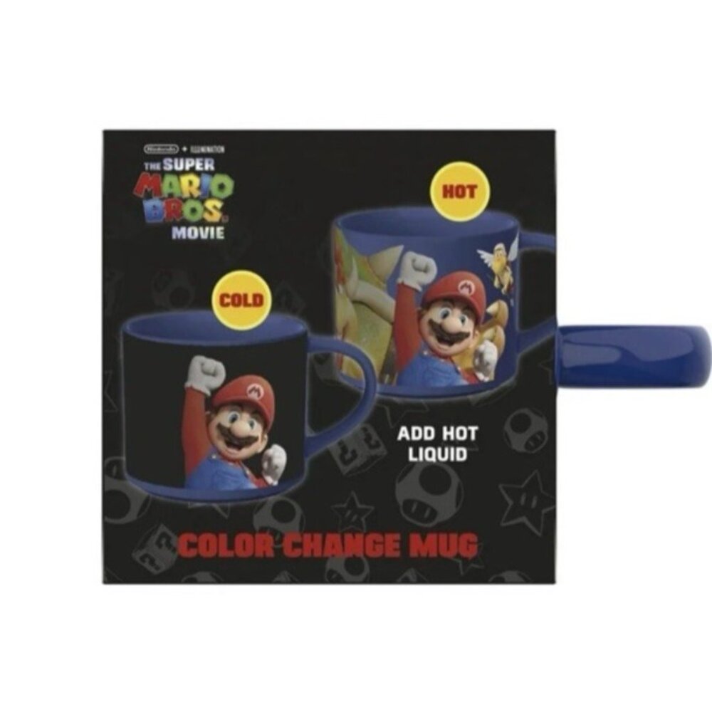 The Super Mario Bros Movie Color-Changing Mug Luigi Cup with Hot Water Reaction